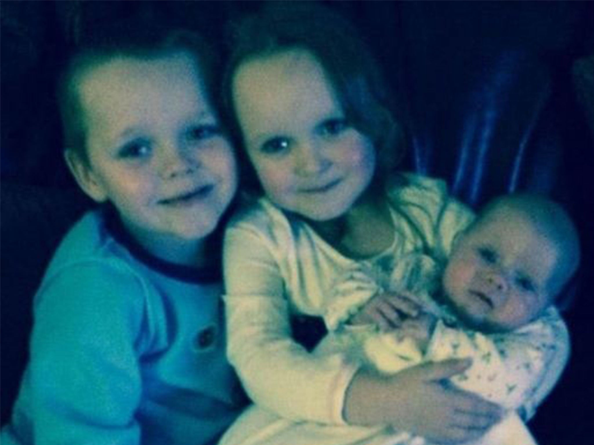Brandon (left), Lacie (centre) and Lia Pearson all died as a result of the fire in December last year