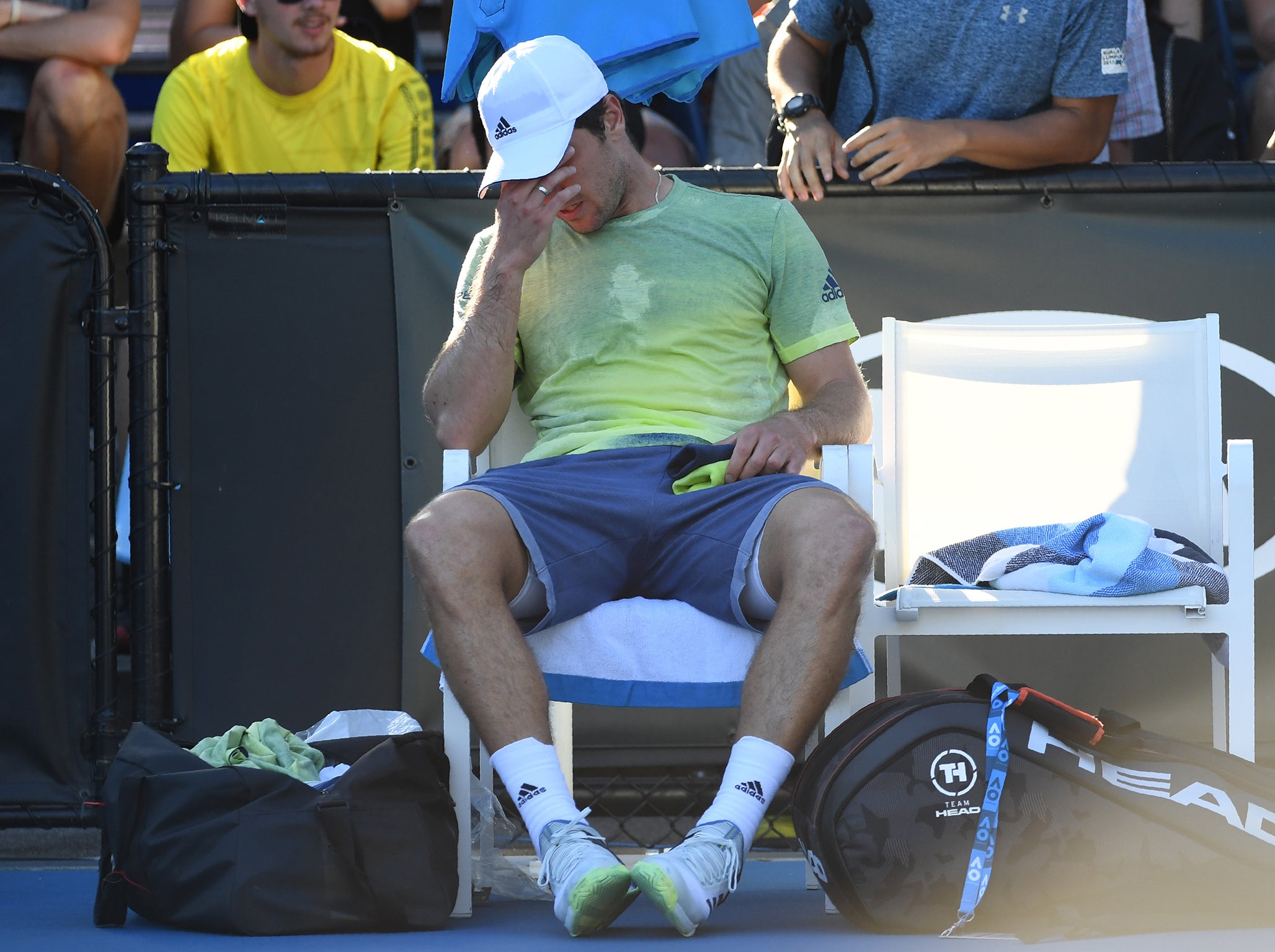 Mischa Zverev retired hurt at the Australian Open