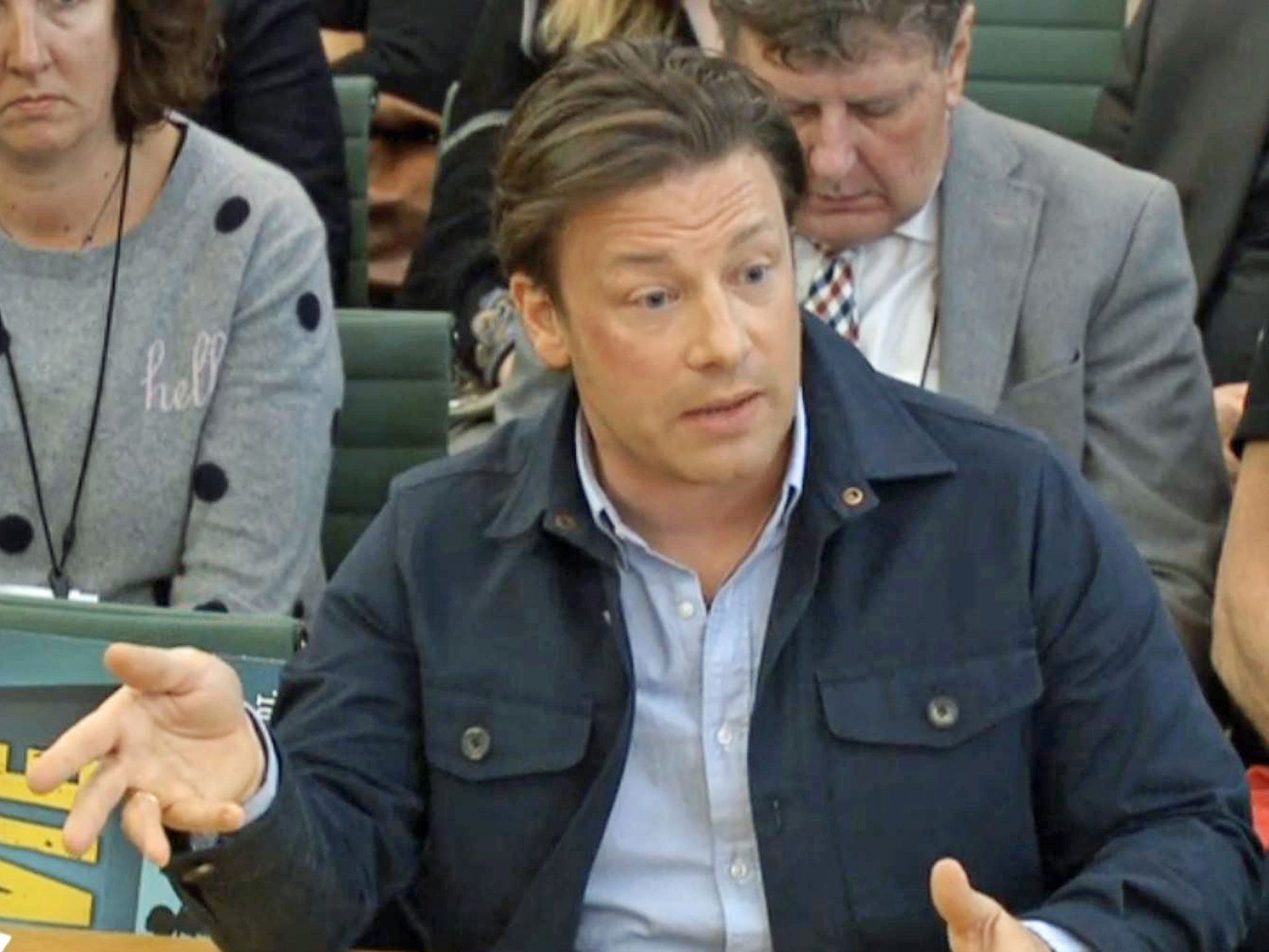 Jamie Oliver gives evidence to the Health and Social Care Committee about child obesity