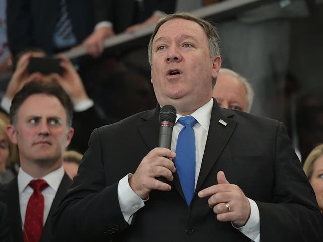 <p>Mike Pompeo, el secretario de Estado de EE. UU., Ha acusado a Teherán de mentir</p>