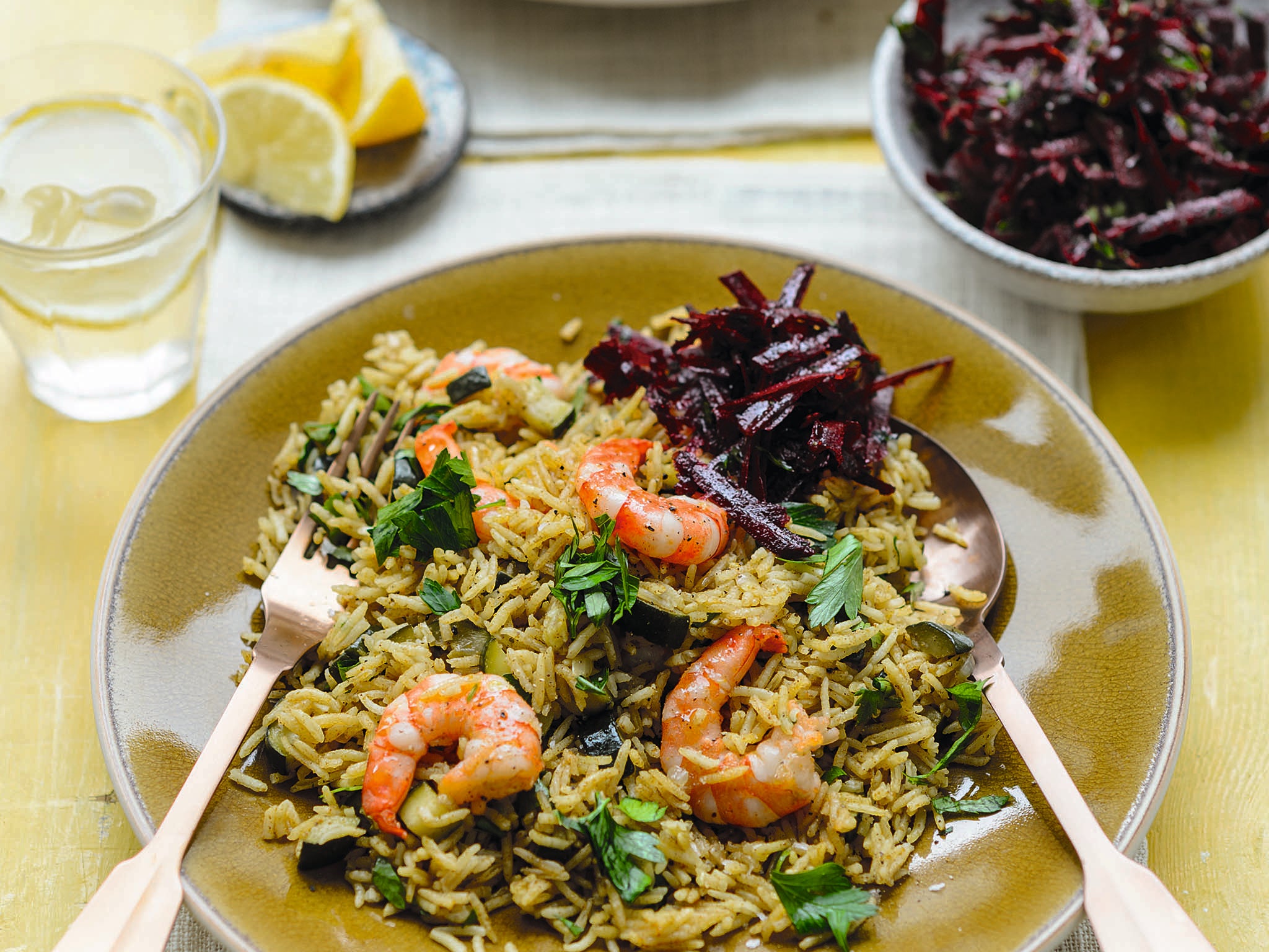 Sri Lankan prawn pilaf recipe from Hello Fresh cookbook