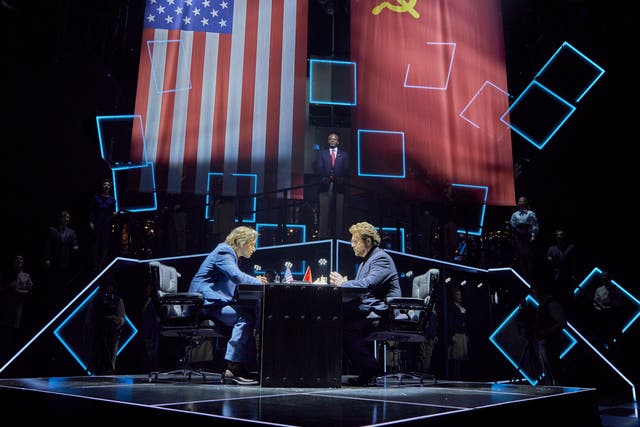 Tim Howar, Michael Ball and Cedric Neal in ‘Chess’