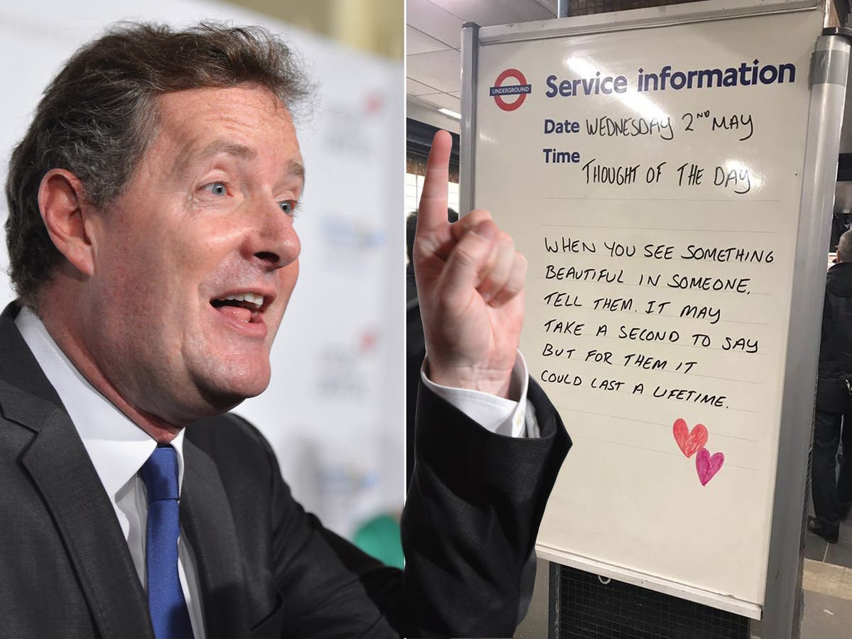 Piers claims tweet calling out sexual harassment is 'everything