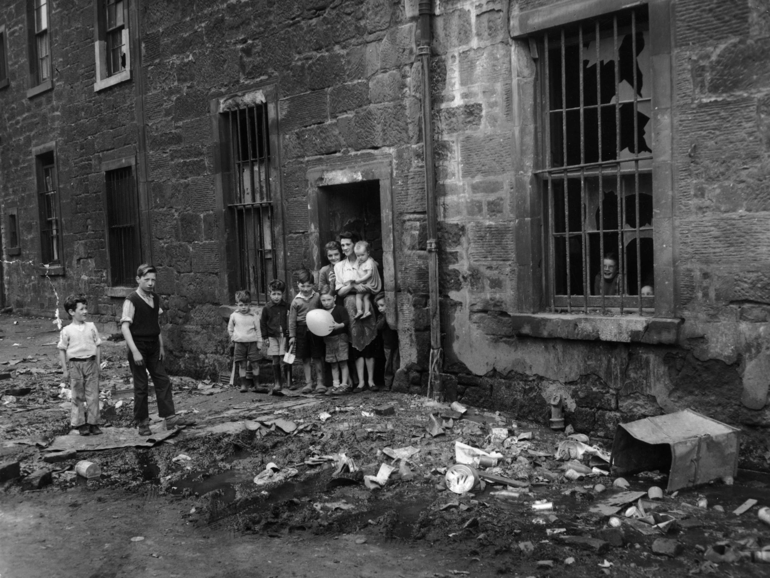 Even in the 1950s the squalor of places such as the Gorbals, in Glasgow, was not conducive to a long life expectancy