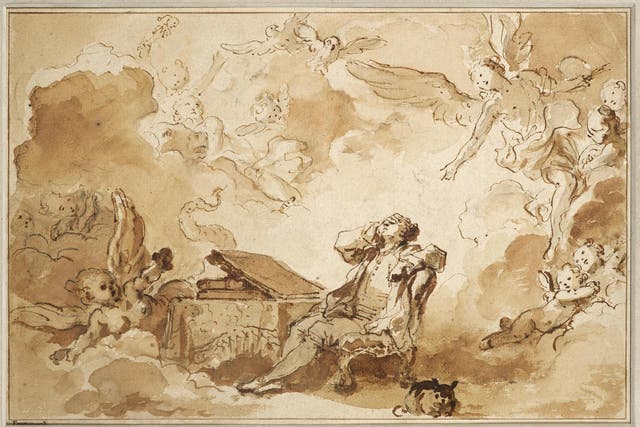 'The Inspiration of the Artist', Jean-Honore Fragonard
