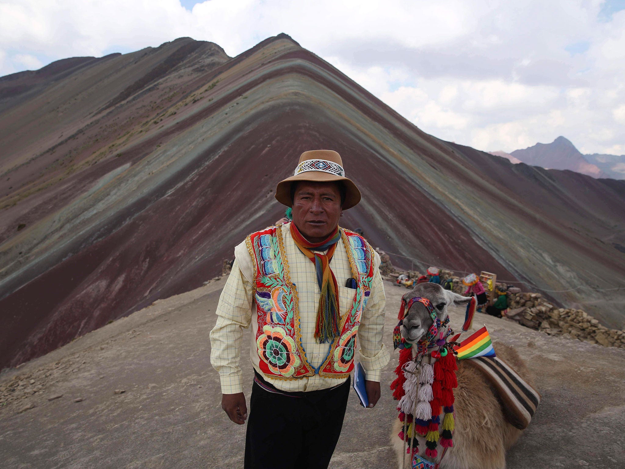 Rainbow Mountain has become a popular destination for backpackers exploring Peru