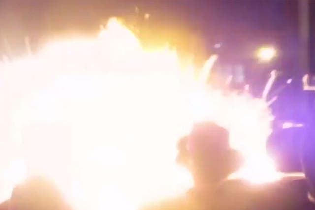 Fireball erupts at a Lag BaOmer event in Stamford Hill