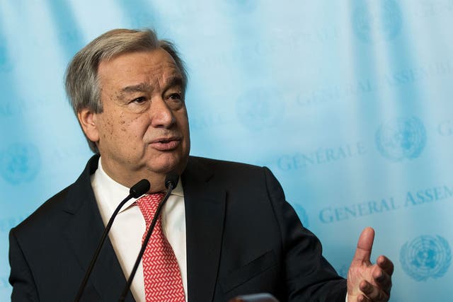 UN secretary-general Antonio Guterres: ‘The greater pain is felt by those we serve when we cannot, for want of modest funds, answer their call for help’