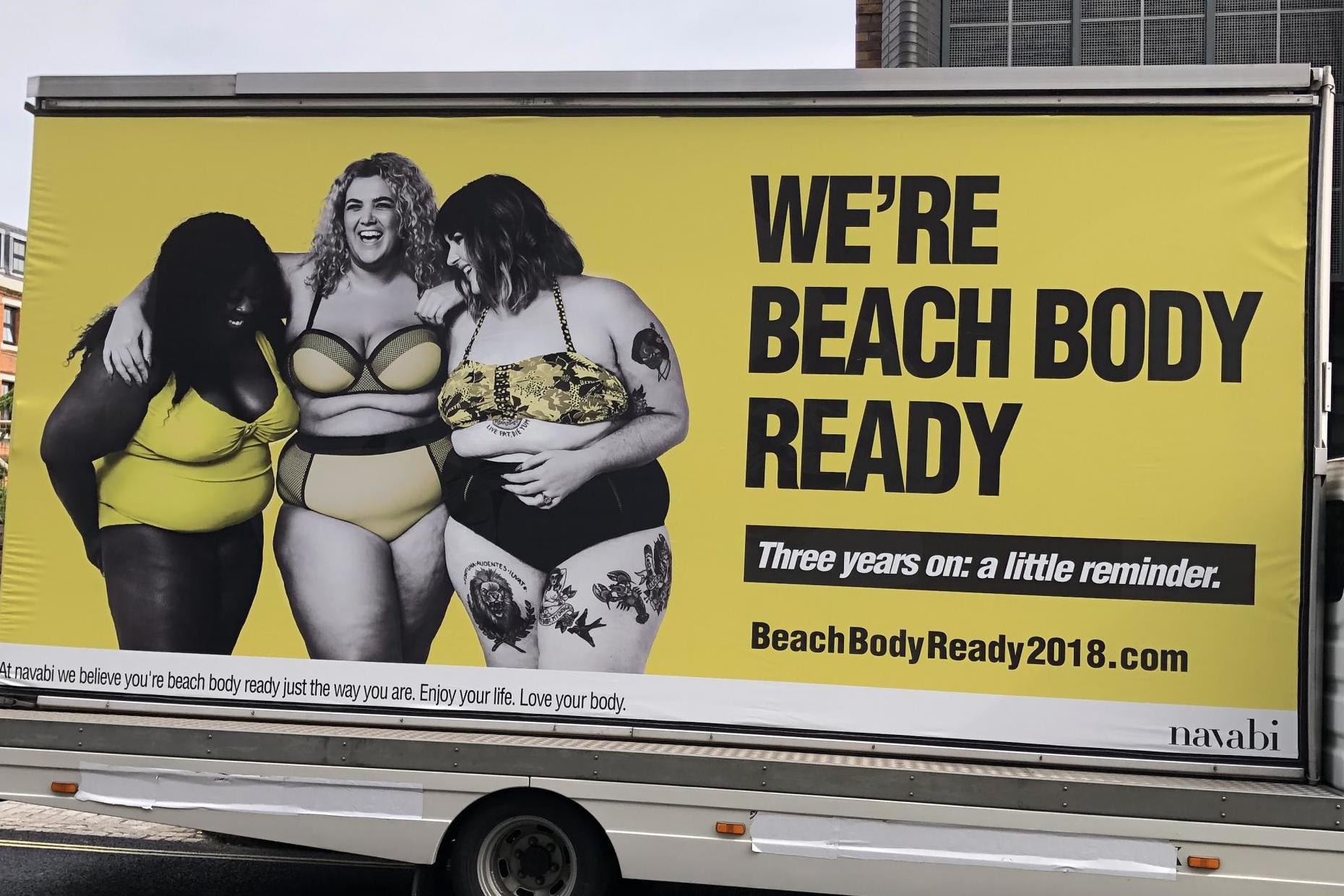 The navabi 'Beach Body Ready' campaign celebrates women of all sizes