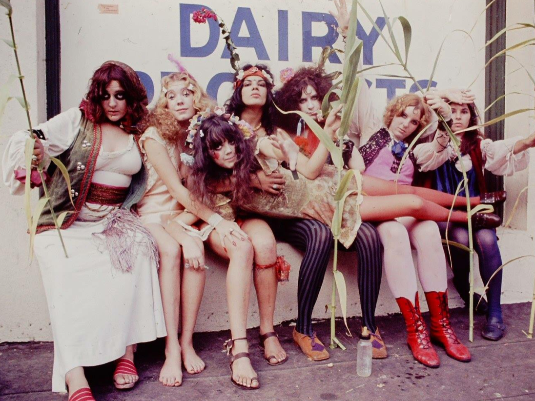Miss Mercy (far left) with band The GTOs