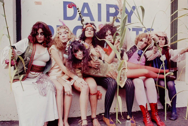 Miss Mercy (far left) with band The GTOs