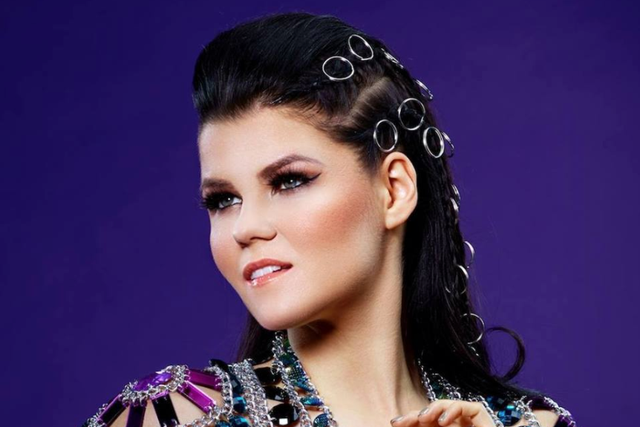 Saara Aalto, the Finnish entrant in this year’s contest. She came out as a lesbian earlier this year