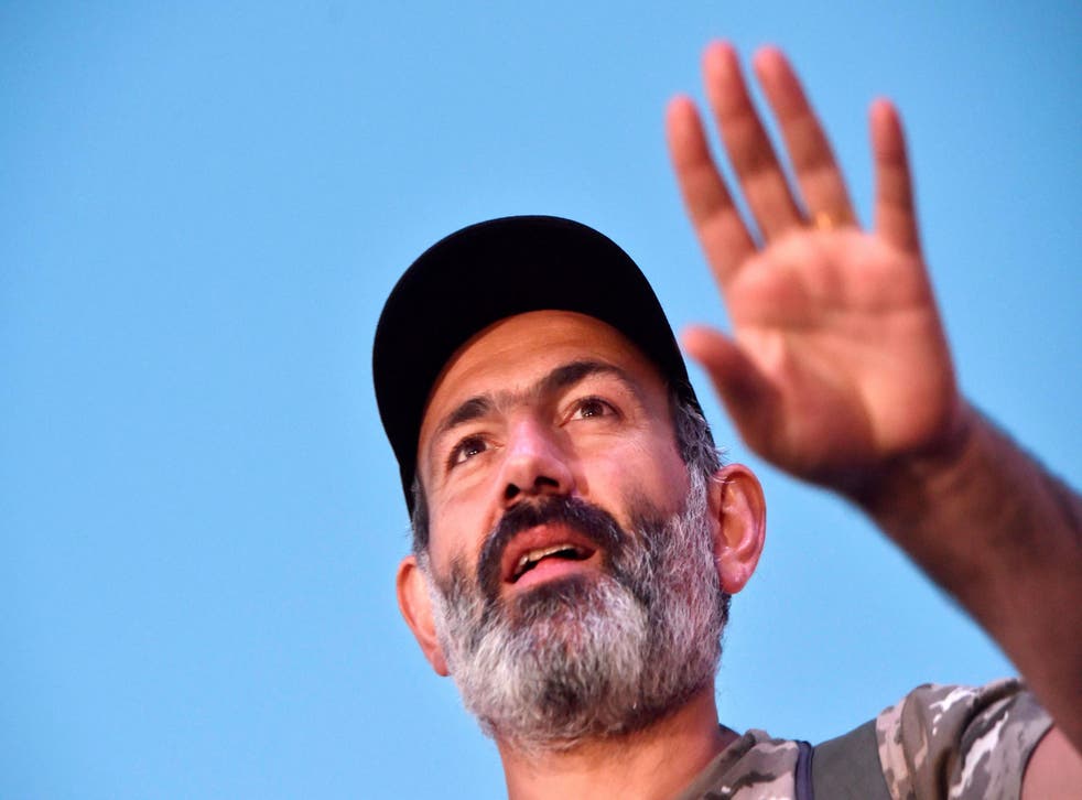 Nikol Pashinyan: Who is Armenia's protest leader and probable next prime  minister | The Independent | The Independent