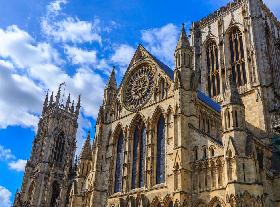 York Minster, the city's famous Gothic-style cathedral