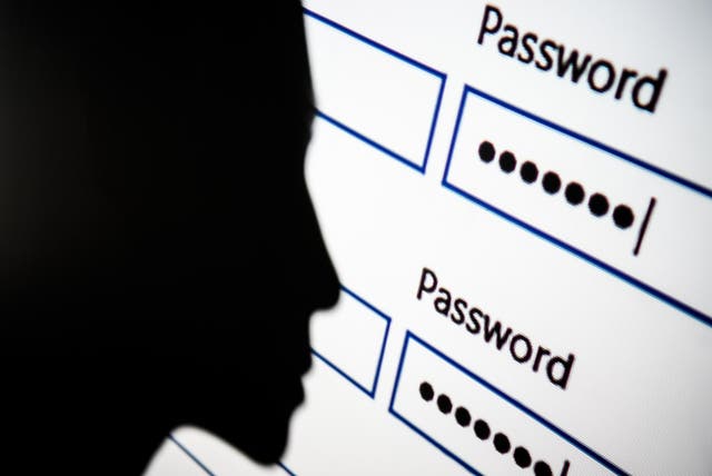 In this photo illustration, A woman is silhouetted against a projection of a password log-in dialog box on August 09, 2017 in London, England. With so many areas of modern life requiring identity verification, online security remains a constant concern, especially following the recent spate of global hacks.
