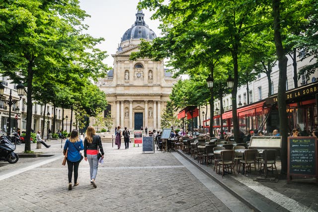 Place de la Sorbonne, in the Latin Quarter, is a lot quieter today than it was half a century ago this month