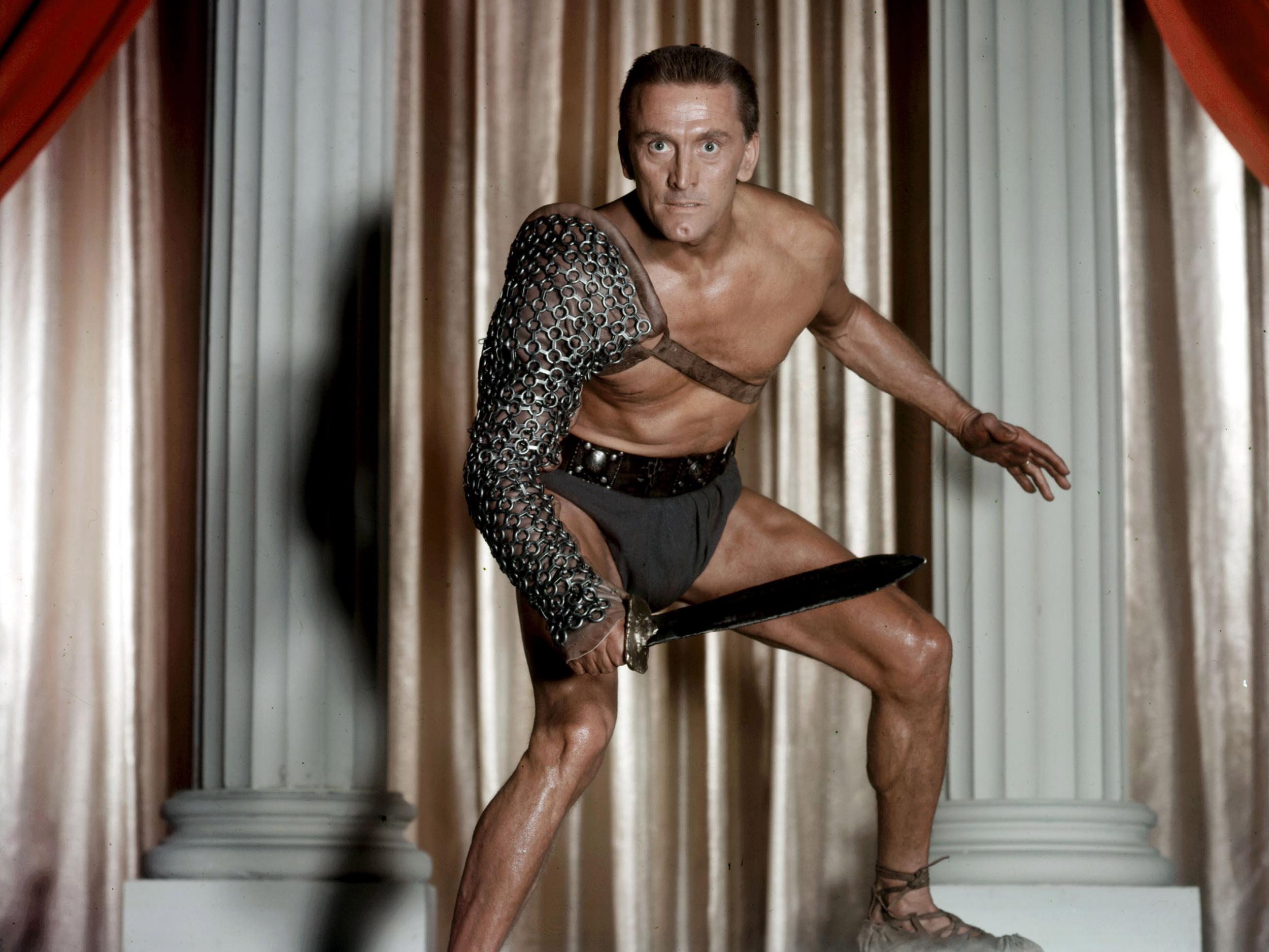 Kirk Douglas in the 1960 film ‘Spartacus’ – the secret of his success is simples