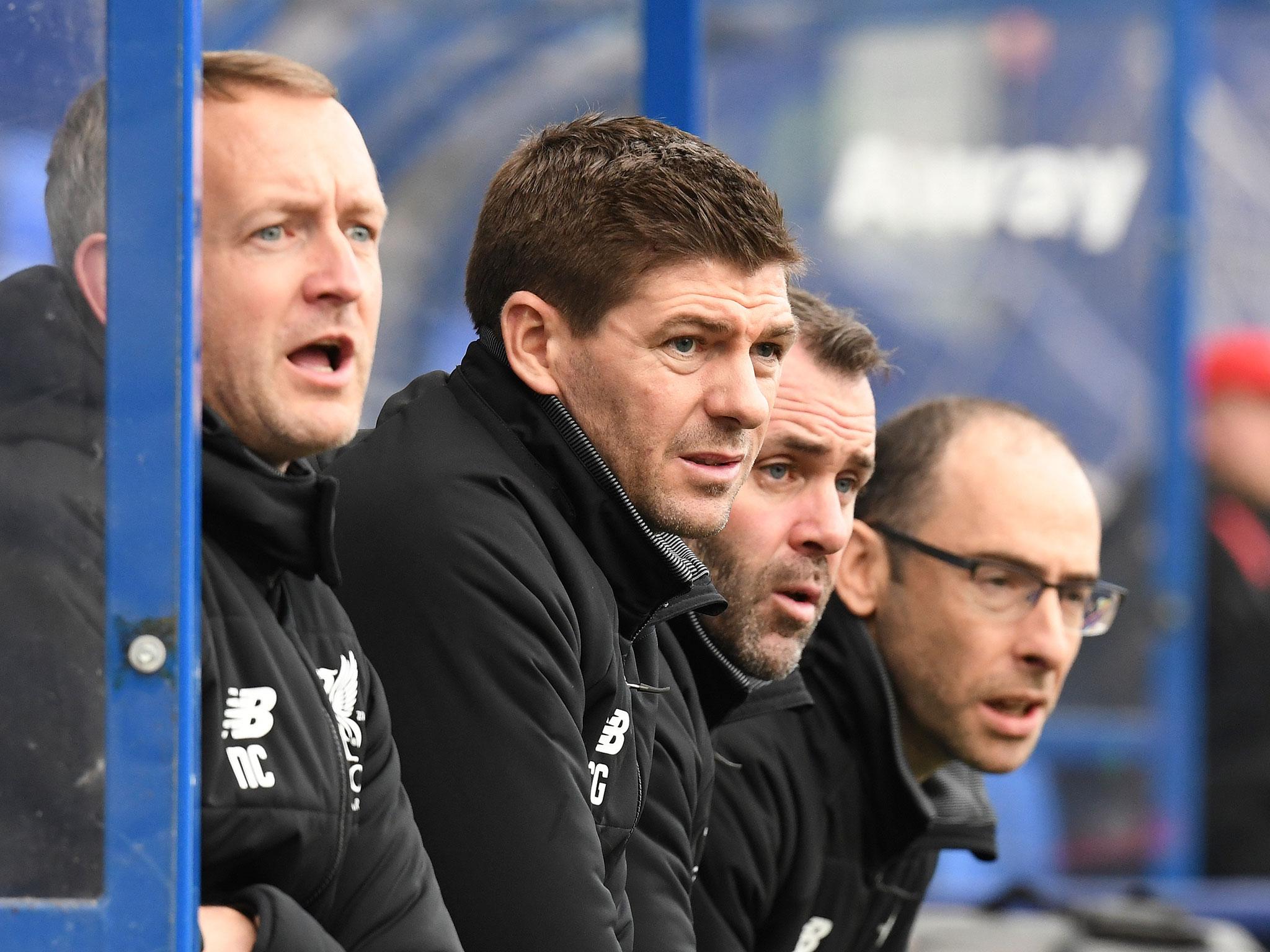 Gerrard had been managing Liverpool's under-18 side