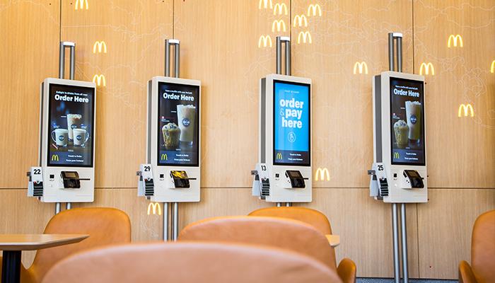 Kiosks will be available to take your order (McDonald's)