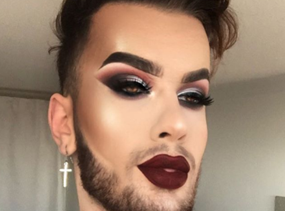Kevin Kodra spent hours on his makeup for his high school graduation photo (Instagram)