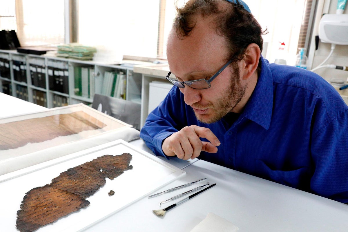 Dead Sea Scrolls: Hidden writing discovered on ancient manuscript using ...