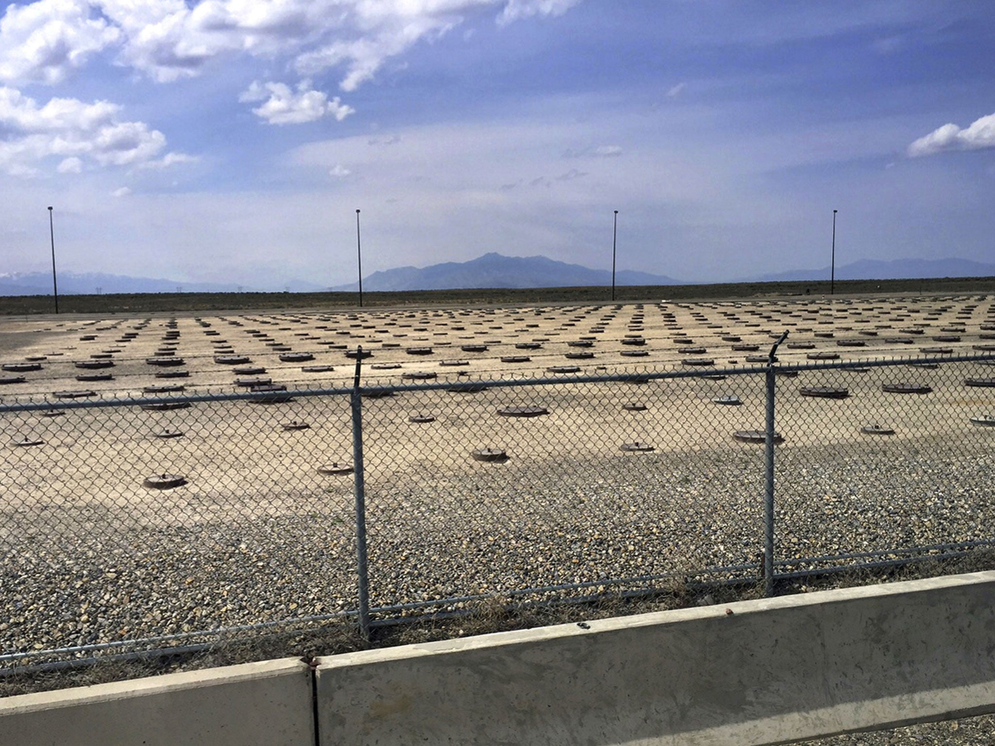 Nuclear waste is stored in underground containers at the Idaho Nation