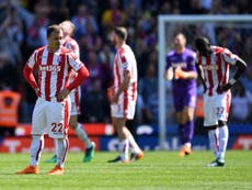 Stoke relegated after Palace seal late comeback win