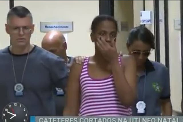 Simone Anjos dos Santos was arrested by police earlier this week