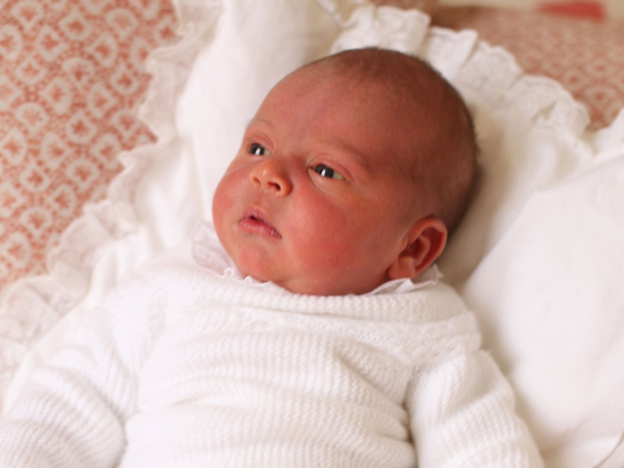 Prince Louis is seen in this photograph released by Kensington Palace