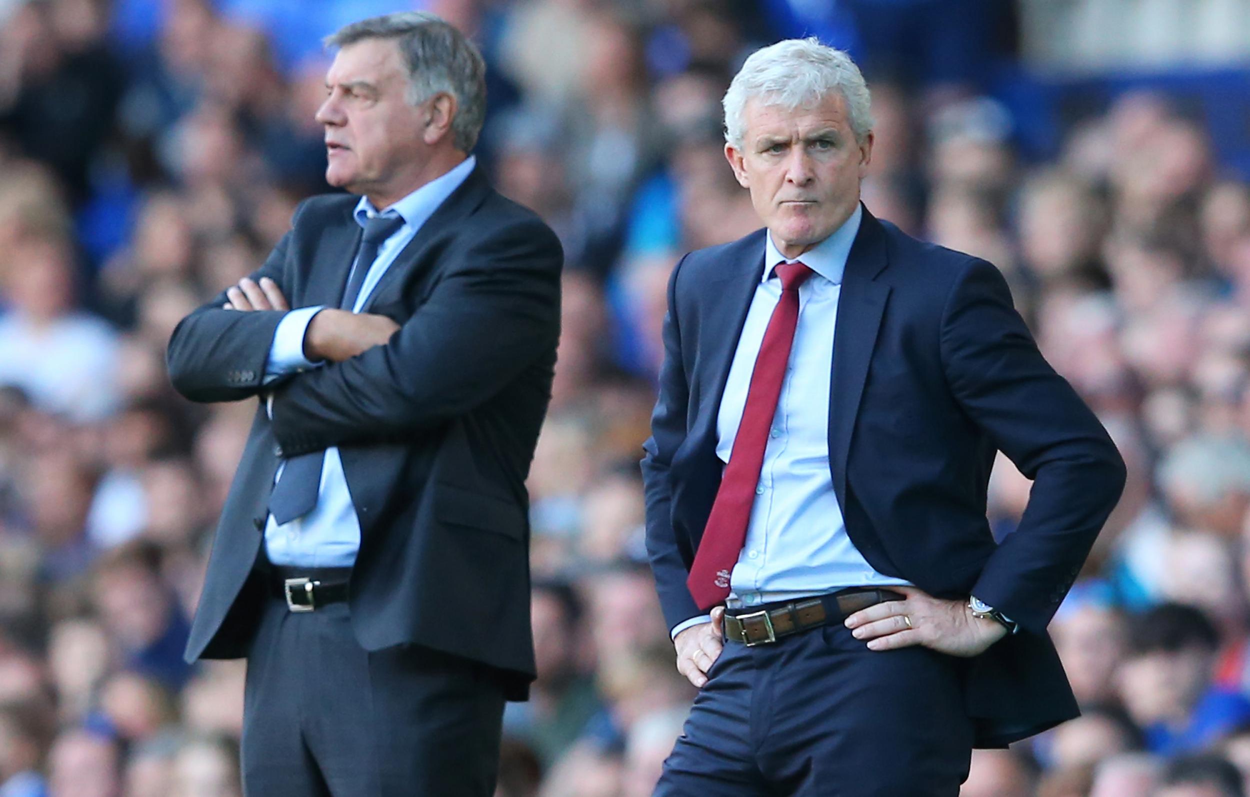 Mark Hughes was enraged by the officiating at Goodison Park