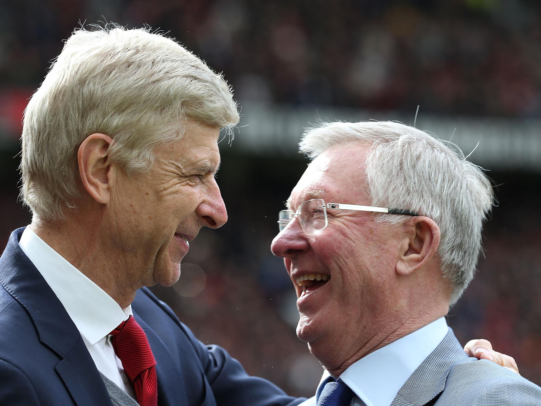 Wenger sent his best wishes to former rival Ferguson after he suffered a brain haemorrhage