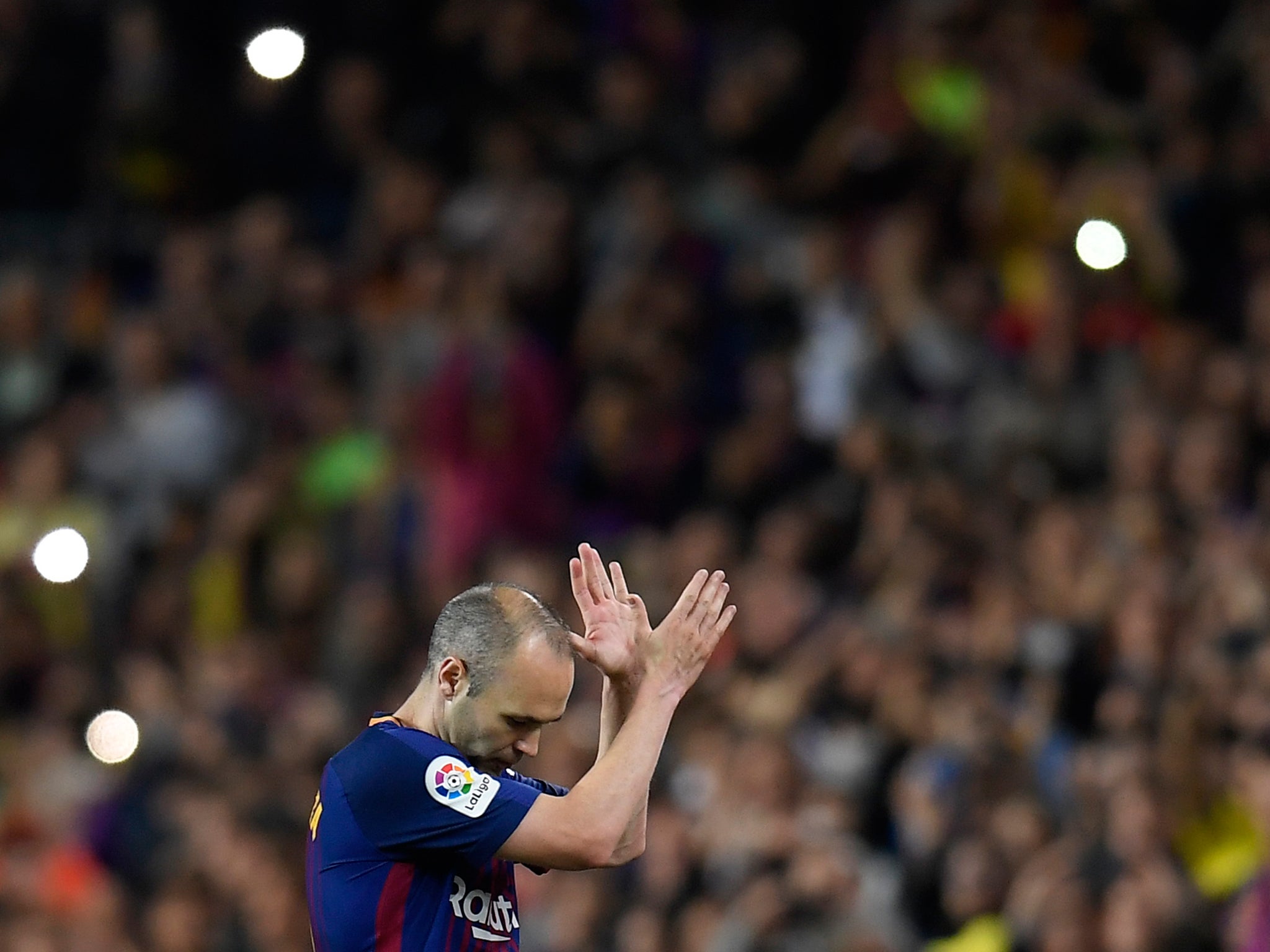 Andres Iniesta played in his final El Clasico before leaving Barcelona