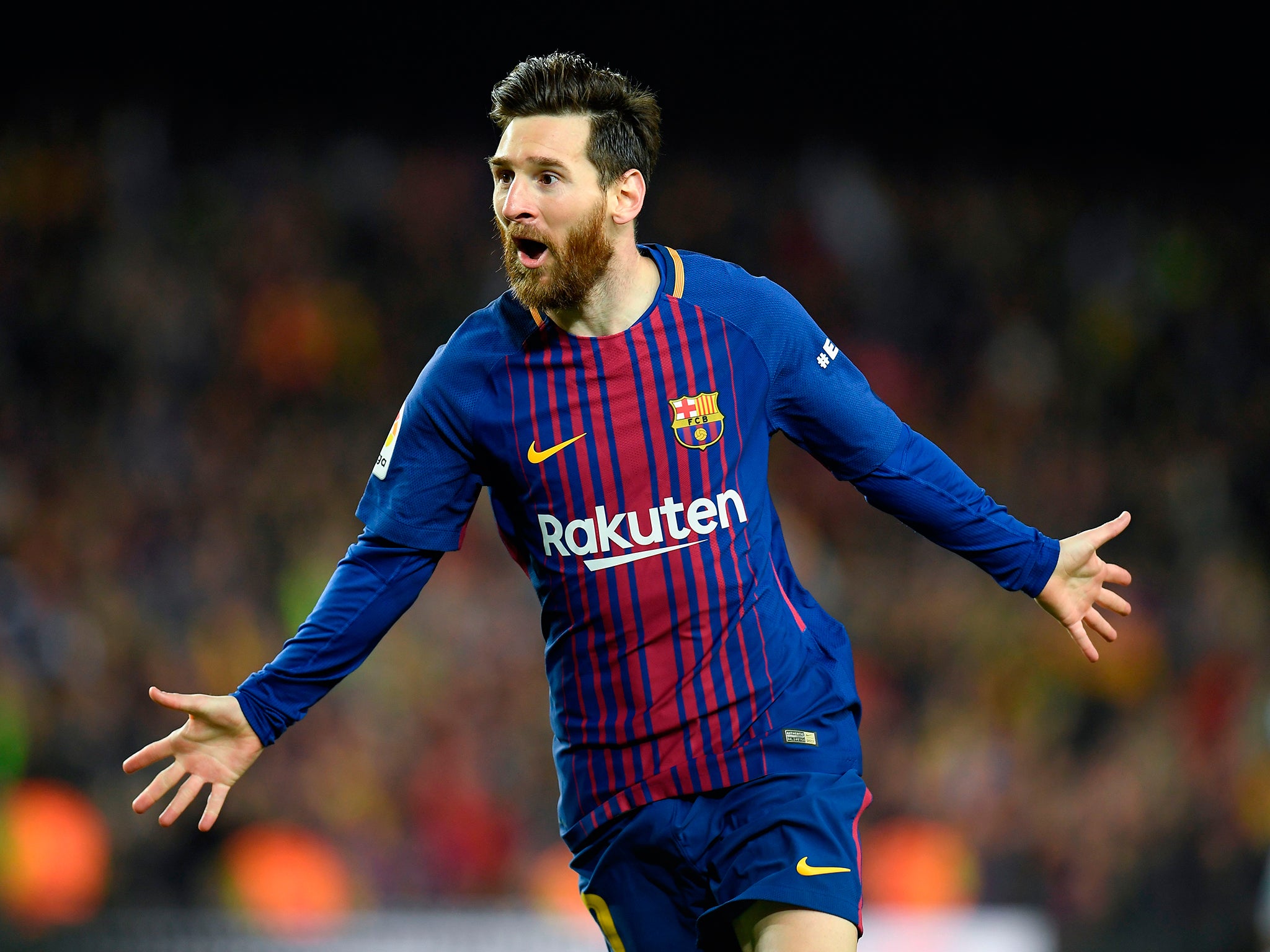 Lionel Messi put Barcelona back into the lead with an individual effort