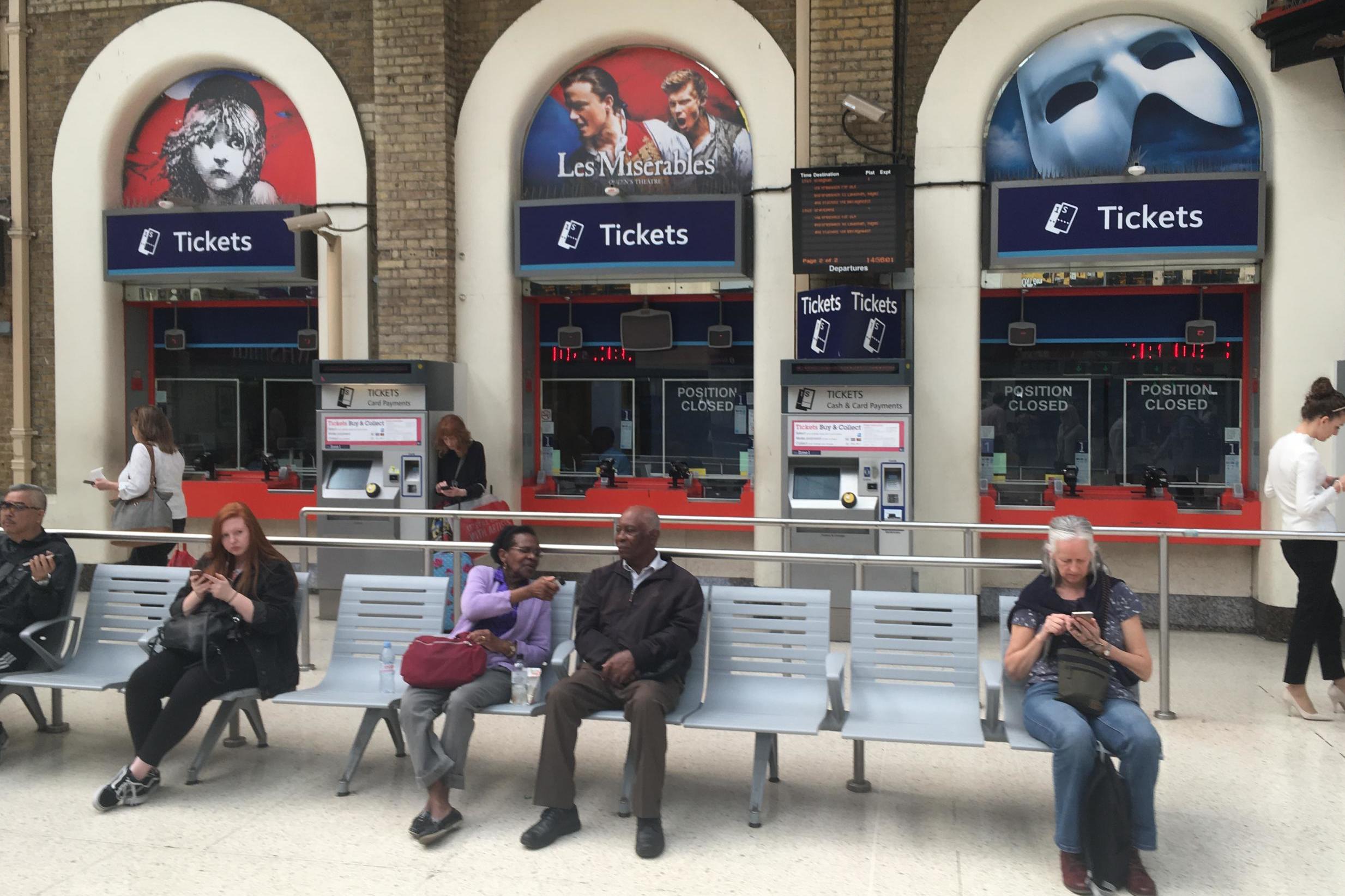 Fares fair? The ticket desk at London Charing Cross station