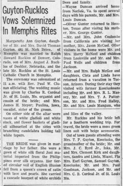 Susie Carrell was able to read about her mother's wedding day (Ancestry)