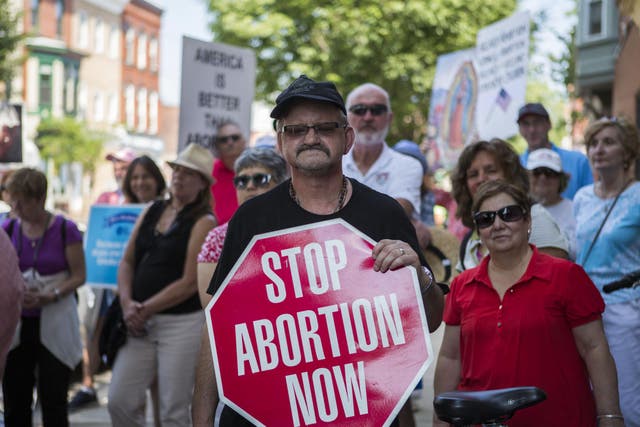 The Pro-Life Coalition of Pennsylvania holds a 'Mercy Witness For Life' rally outside a closed abortion clinic