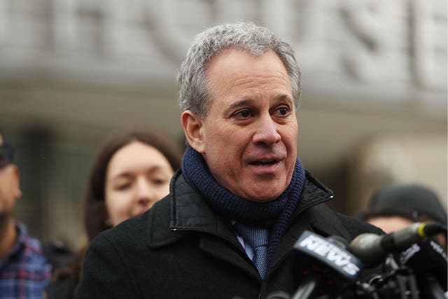 ‘While these allegations are unrelated to my professional conduct or the operations of the office, they will effectively prevent me from leading the office’s work at this critical time,’ said Eric Schneiderman