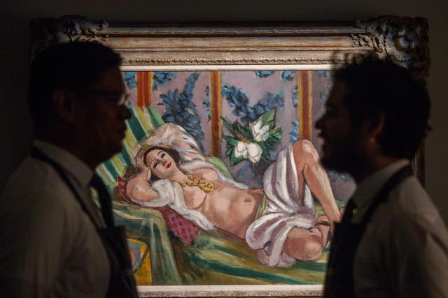 ‘Odalisque couchée aux magnolias’ (1923) by Henri Matisse sold for $81m
