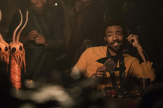 Donald Glover in 'Solo: A Star Wars Story'.