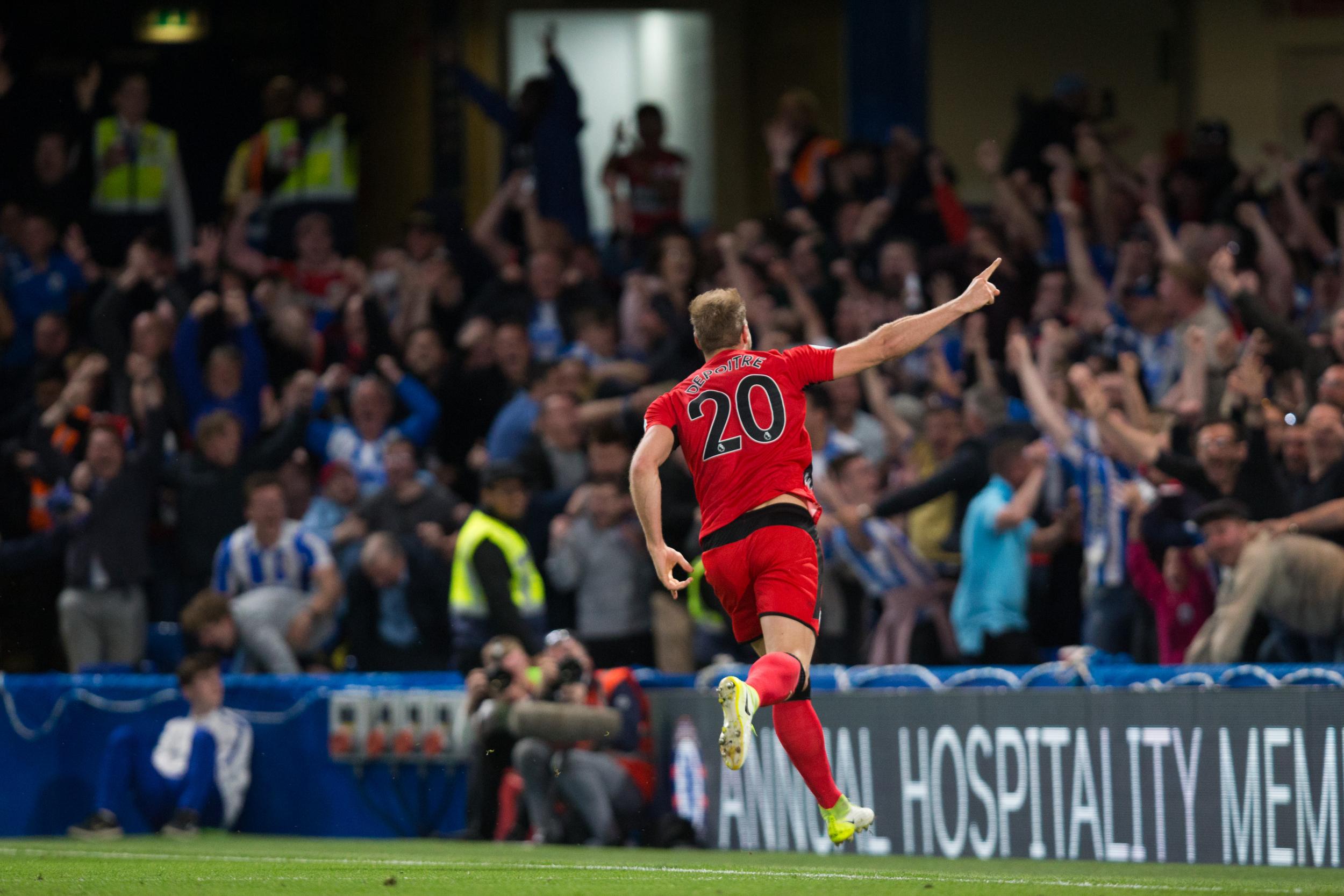 Laurent Depoitre celebrates his strike (Getty Images)