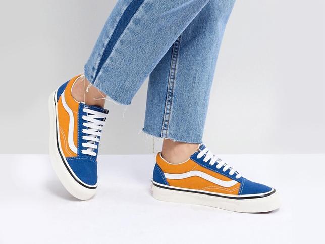 vans blue and gold