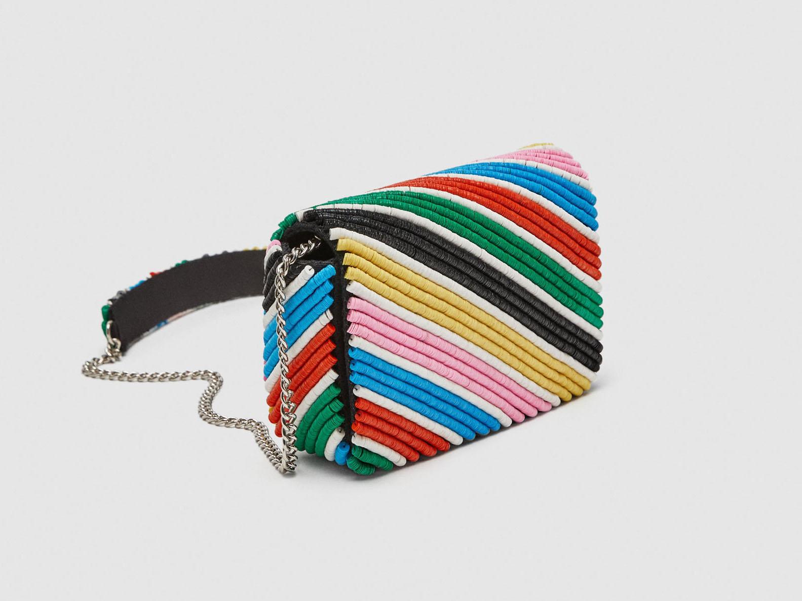 Multicoloured Sequinned Crossbody Bag, £29.99, Zara