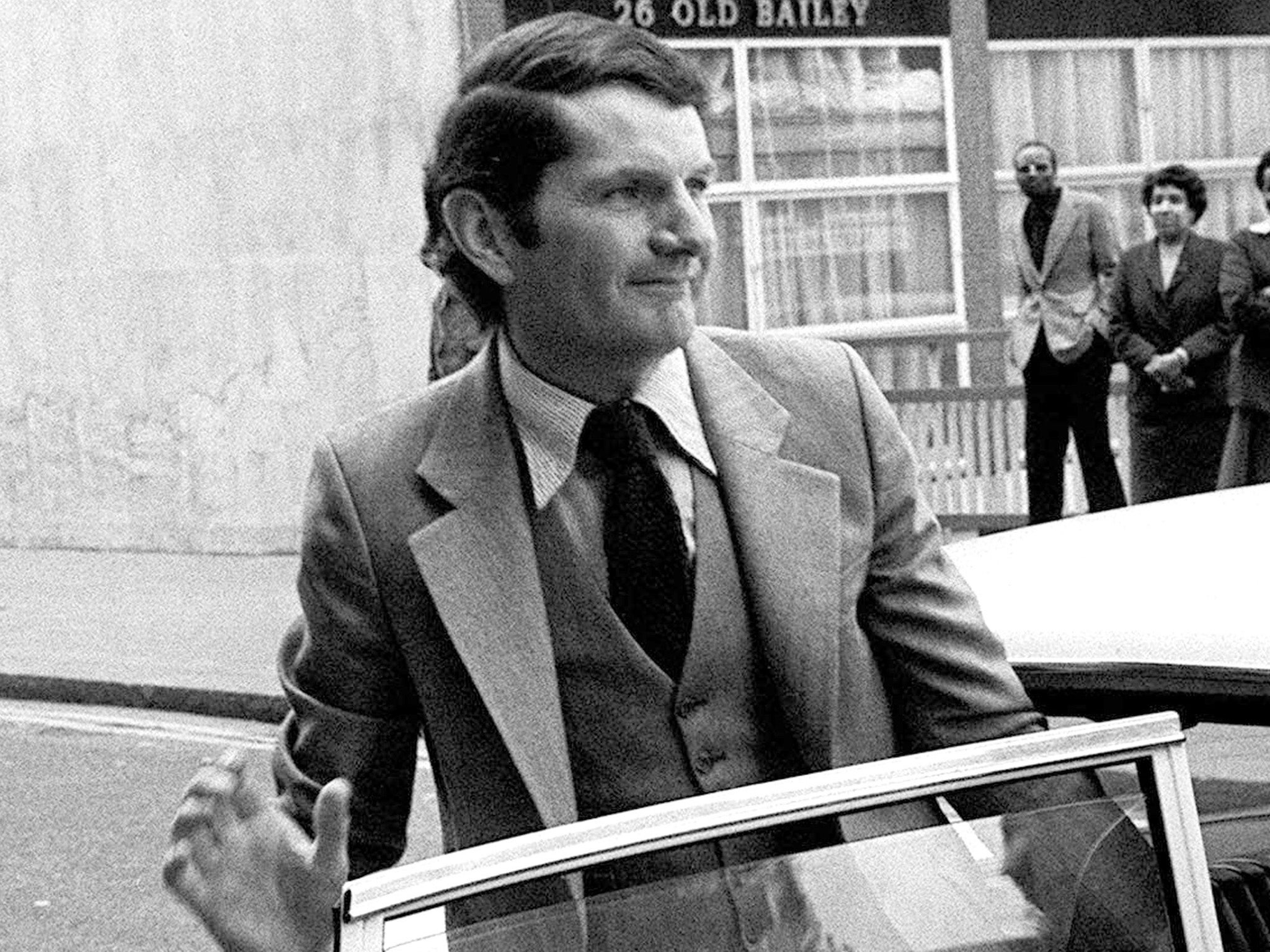 Norman Scott, seen here at the 1979 Old Bailey trial, was a 20-year-old stable hand and part-time model when Thorpe first met him