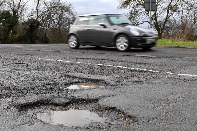 Potholes are UK drivers' biggest bugbear