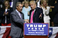 Nigel Farage to start petition to secure Donald Trump the Nobel Peace