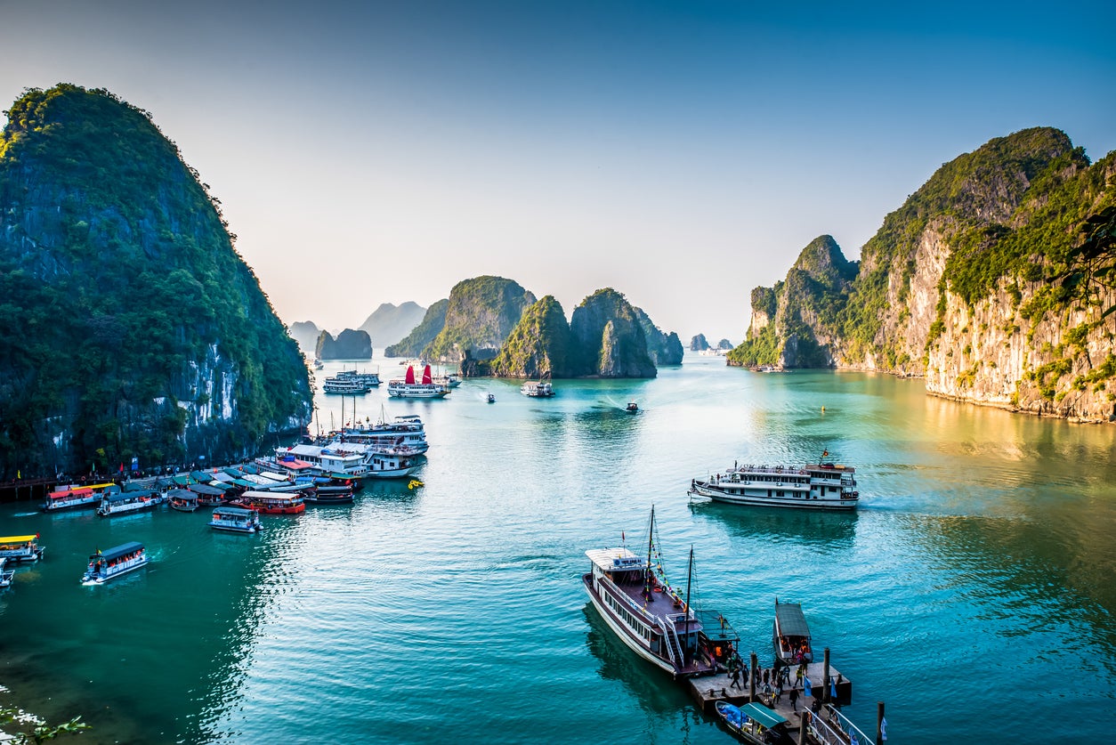 Halong Bay is one of Vietnam’s most beautiful spots (GettyiStock)
