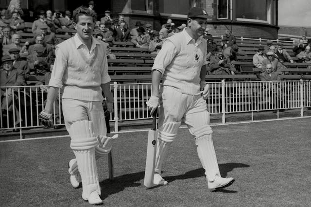 All-rounder Pretlove (left) on Kent duty with the great Colin Cowdrey at Gillingham in June 1957