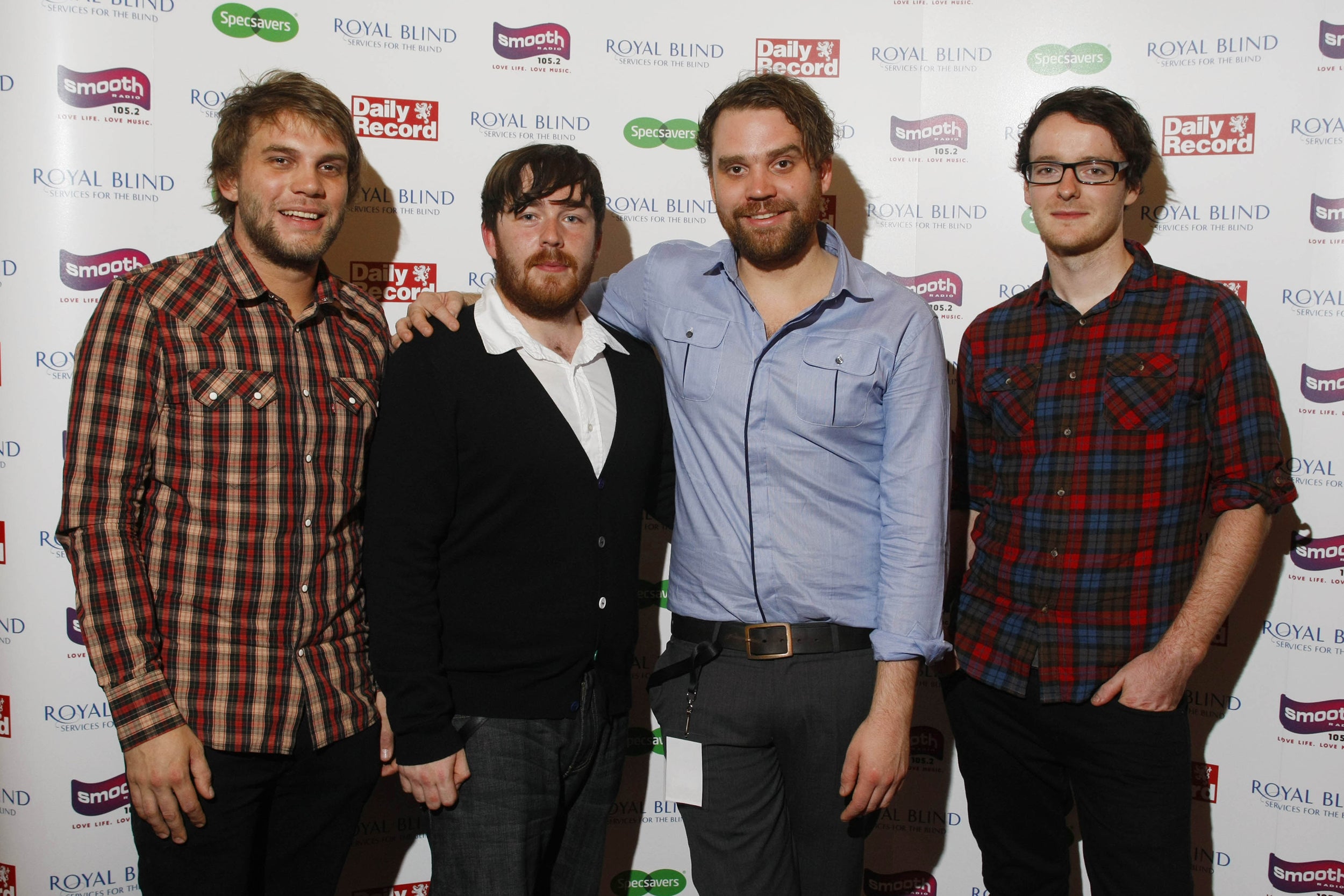 Frightened Rabbit at the Scottish Royal Variety Performance Show in 2009