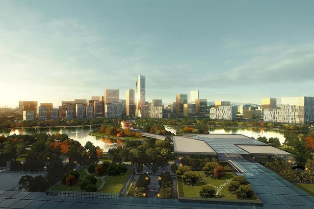 A rendering of New Clark, a planned city for the Philippines.