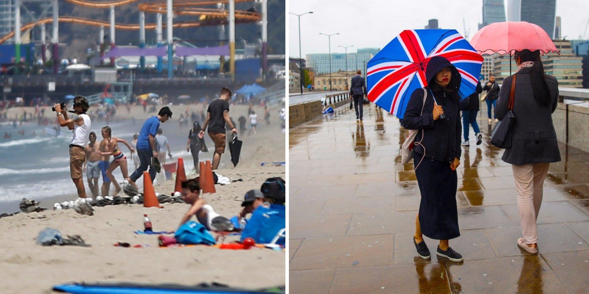 Venice Beach, Los Angeles, vs. London, England